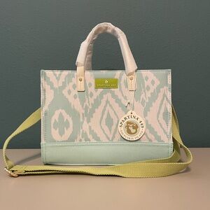 Spartina 449 Golf Crossbody Tote Purse Bag Brook Ikat